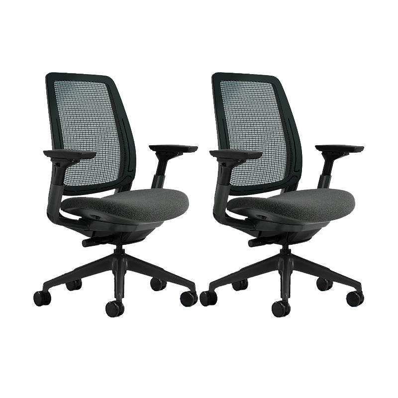 Removable Arms Desk Chair No Distressing Ergonomic Office Chair with Wheels