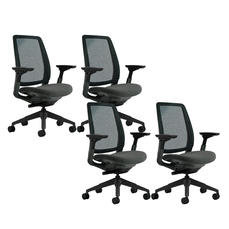 Removable Arms Desk Chair No Distressing Ergonomic Office Chair with Wheels