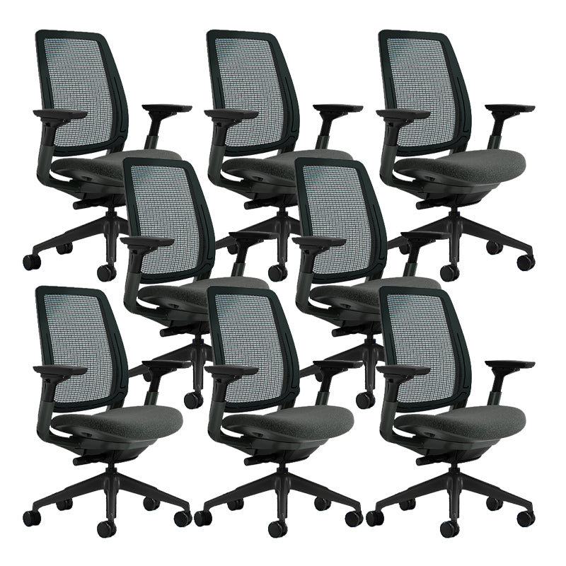 Removable Arms Desk Chair No Distressing Ergonomic Office Chair with Wheels