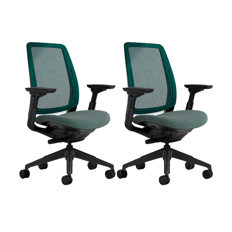 Removable Arms Desk Chair No Distressing Ergonomic Office Chair with Wheels