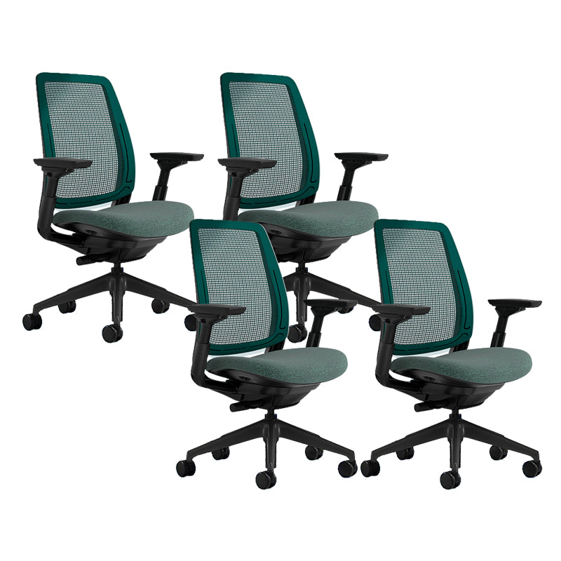 Removable Arms Desk Chair No Distressing Ergonomic Office Chair with Wheels