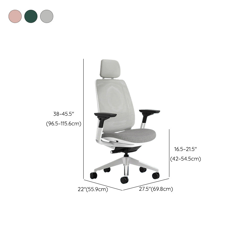 Removable Arms Desk Chair No Distressing Ergonomic Office Chair with Wheels