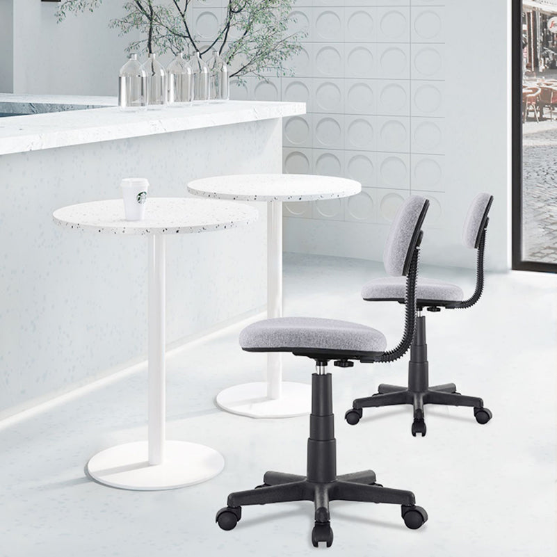 Modern No Arm Conference Chair Wheels Included Desk Chair for Office