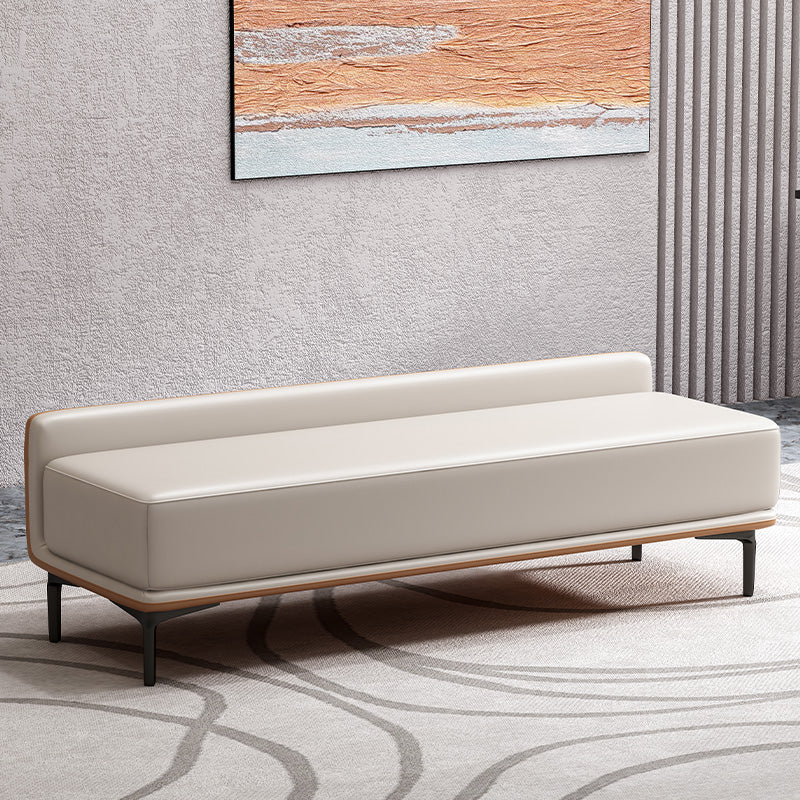 Modern Bedroom Bench Solid Color Seating Bench with Upholstered