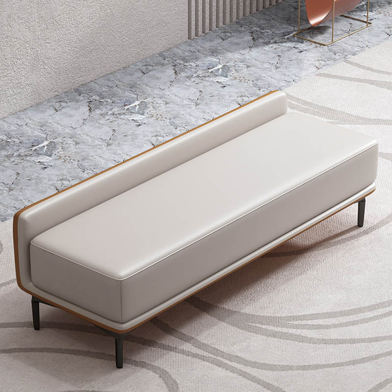 Modern Bedroom Bench Solid Color Seating Bench with Upholstered