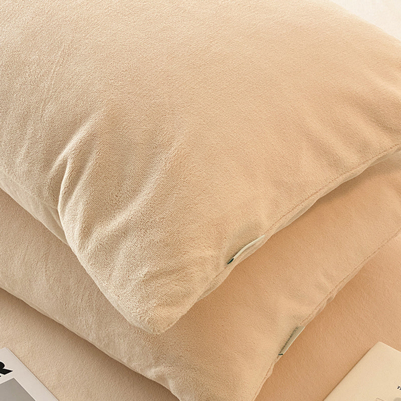 Solid Color Bed Sheet Non-Pilling Wrinkle Resistant Polyester Bed Sheet