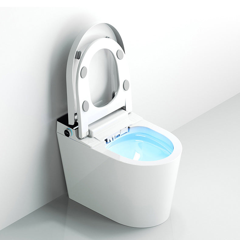 White Floor Mount Bidet Elongated Floor Standing Bidet with Unlimited Warm Water