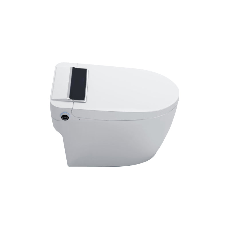 Elongated Floor Mount Bidet White Floor Standing Bidet with Unlimited Warm Water