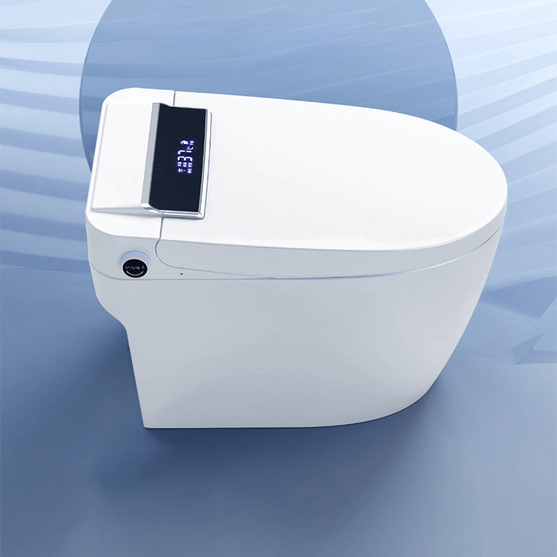 Elongated Floor Mount Bidet White Floor Standing Bidet with Unlimited Warm Water