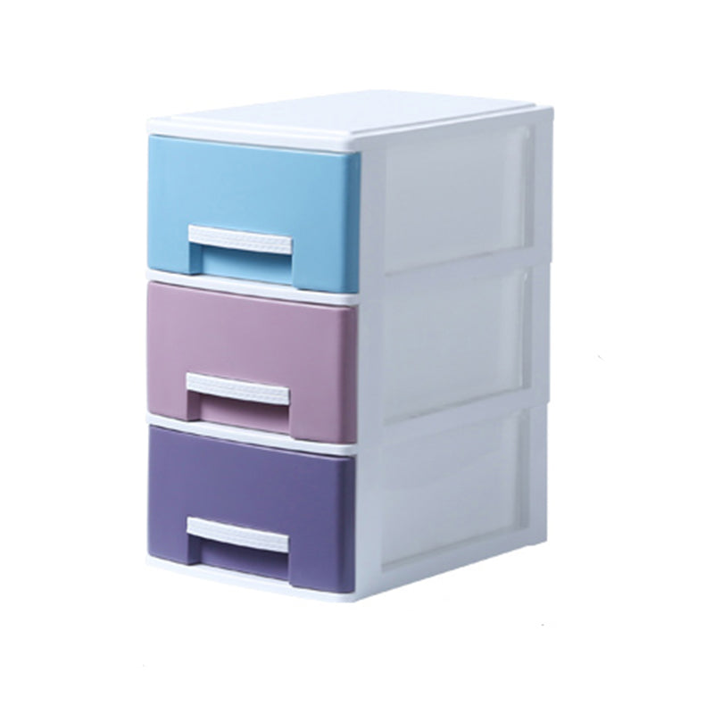 Modern Filing Cabinet Plastic Vertical File Cabinet with Drawers for Home Office