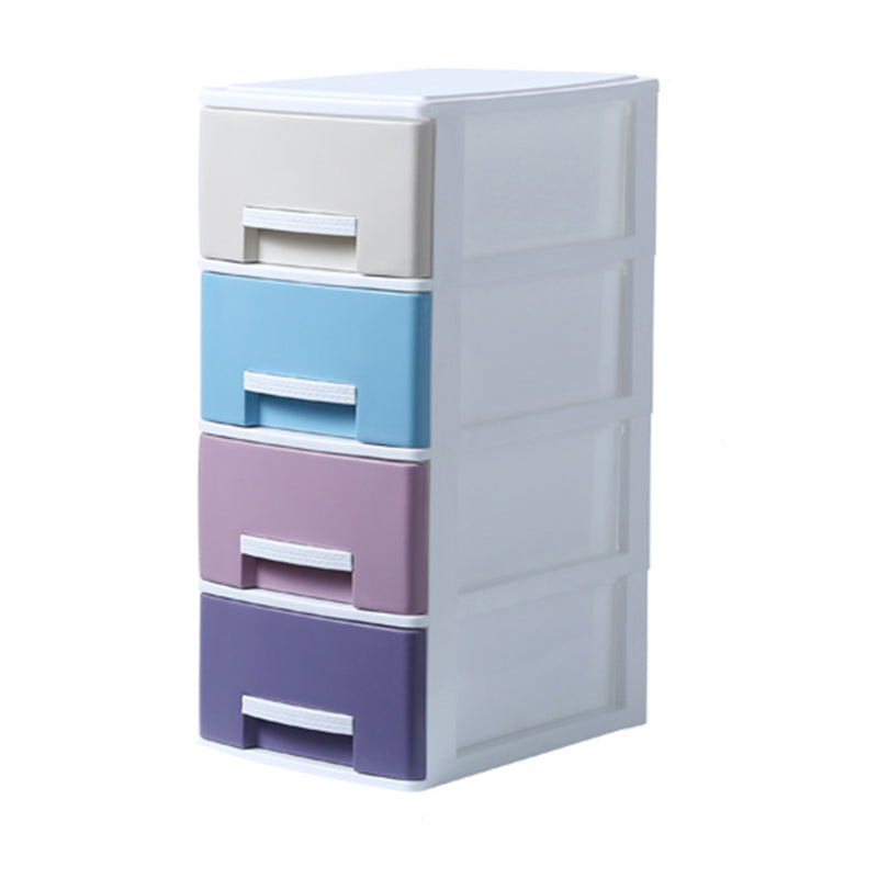 Modern Filing Cabinet Plastic Vertical File Cabinet with Drawers for Home Office