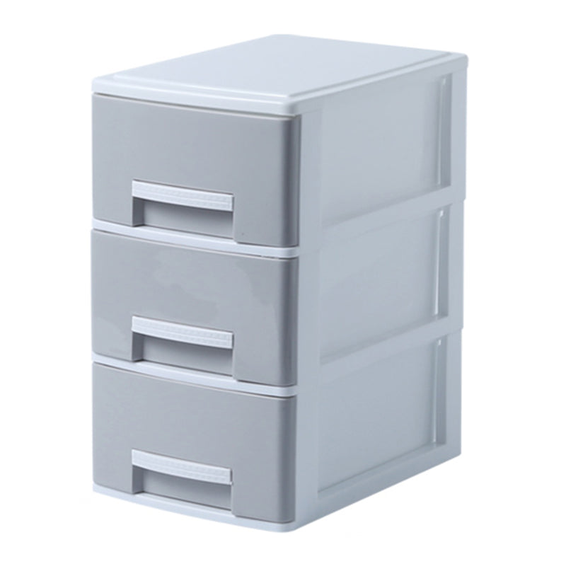 Modern Filing Cabinet Plastic Vertical File Cabinet with Drawers for Home Office