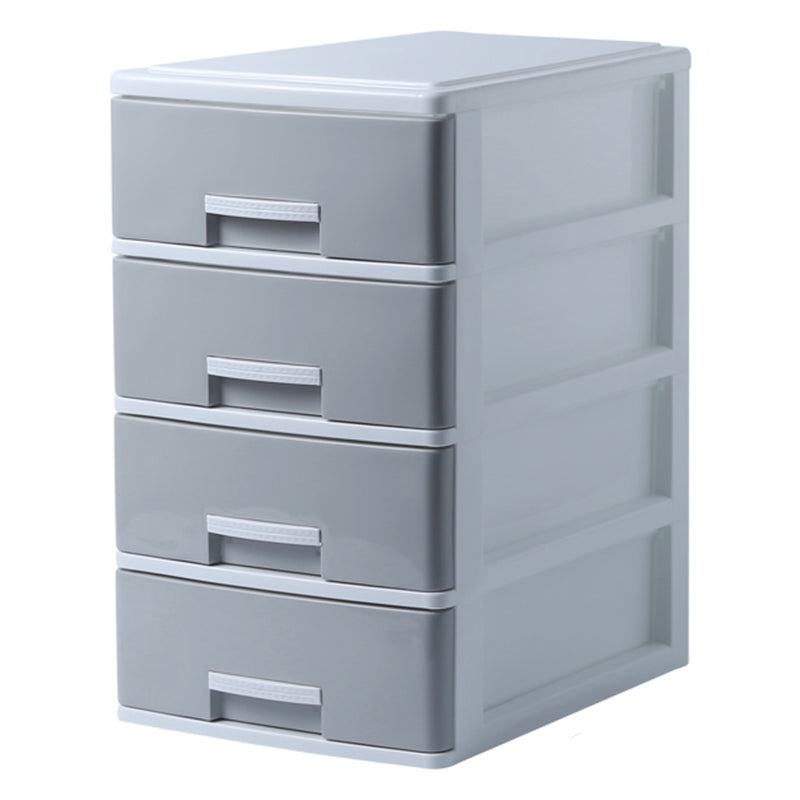 Modern Filing Cabinet Plastic Vertical File Cabinet with Drawers for Home Office