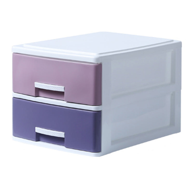 Modern Filing Cabinet Plastic Vertical File Cabinet with Drawers for Home Office