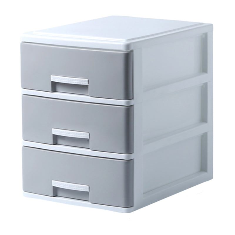 Modern Filing Cabinet Plastic Vertical File Cabinet with Drawers for Home Office