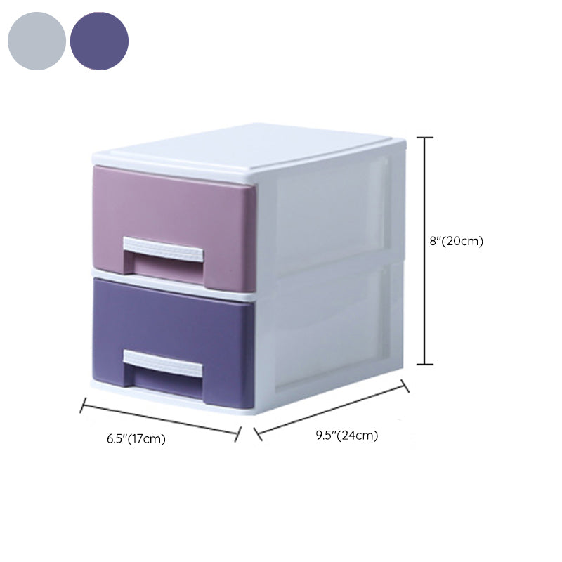 Modern Filing Cabinet Plastic Vertical File Cabinet with Drawers for Home Office