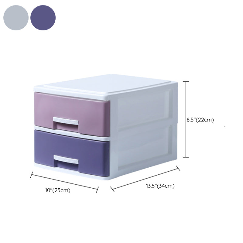 Modern Filing Cabinet Plastic Vertical File Cabinet with Drawers for Home Office