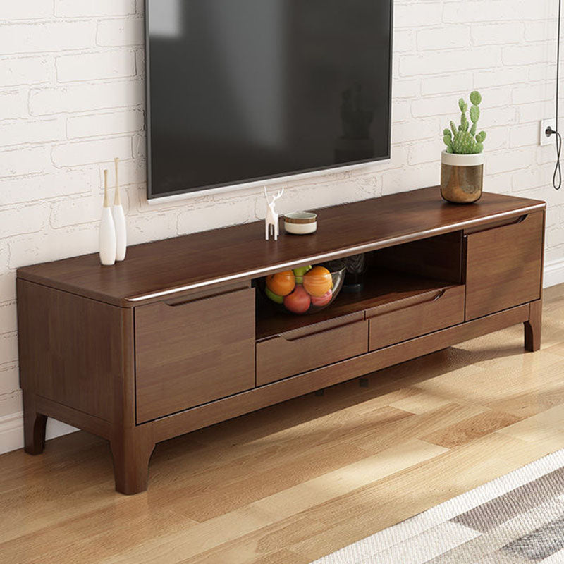 Scandinavian TV Console Solid Wood TV Media Console for Living Room