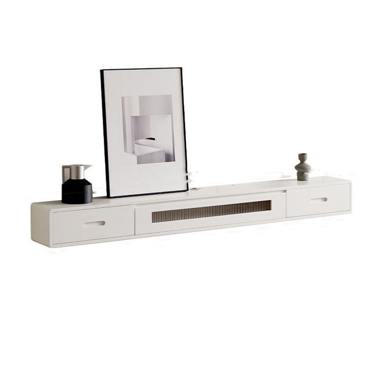 Contemporary TV Console Solid Wood TV Media Console with Drawers