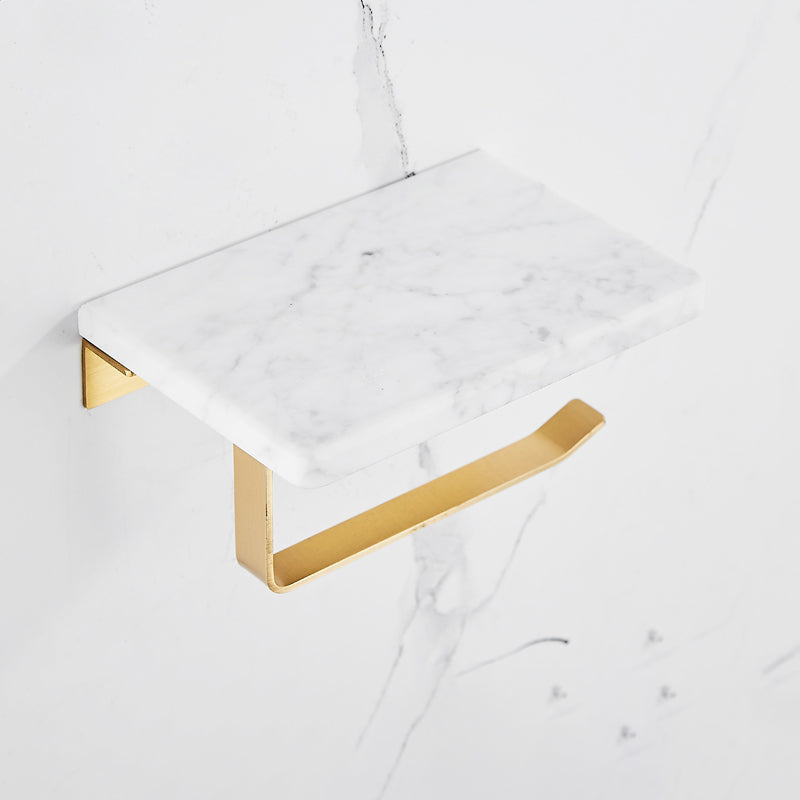 Modern White Bathroom Accessory As Individual Or As a Set in Marble