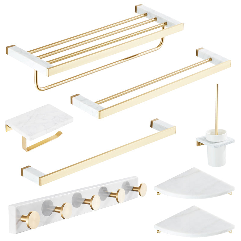 Modern White Bathroom Accessory As Individual Or As a Set in Marble