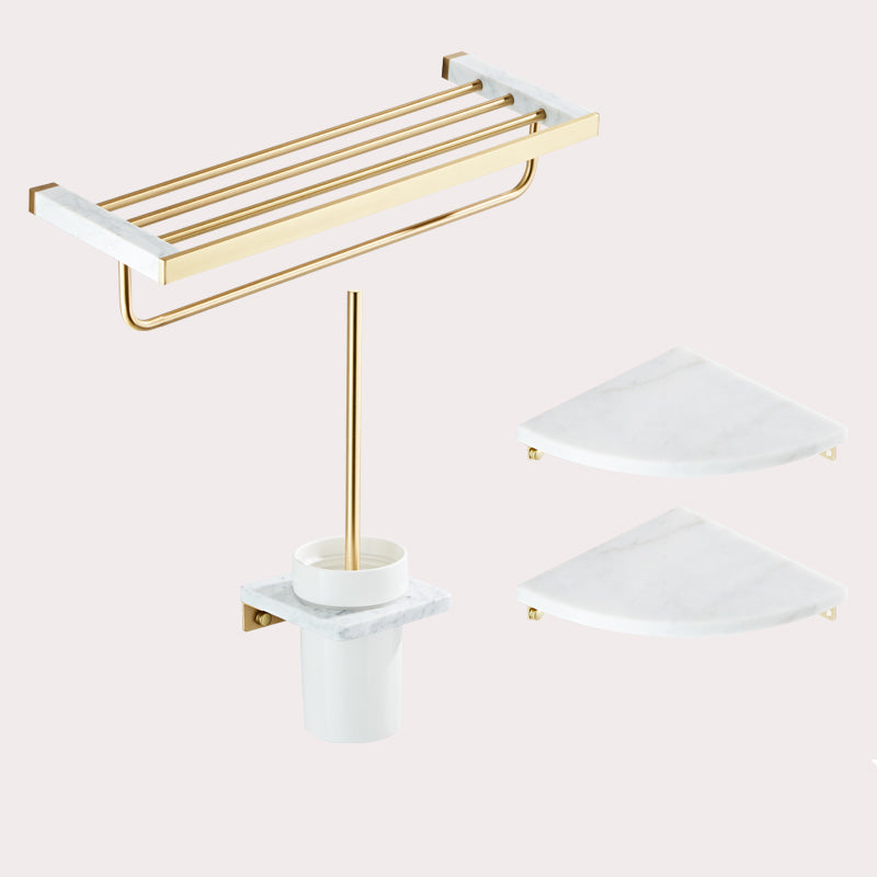 Modern White Bathroom Accessory As Individual Or As a Set in Marble