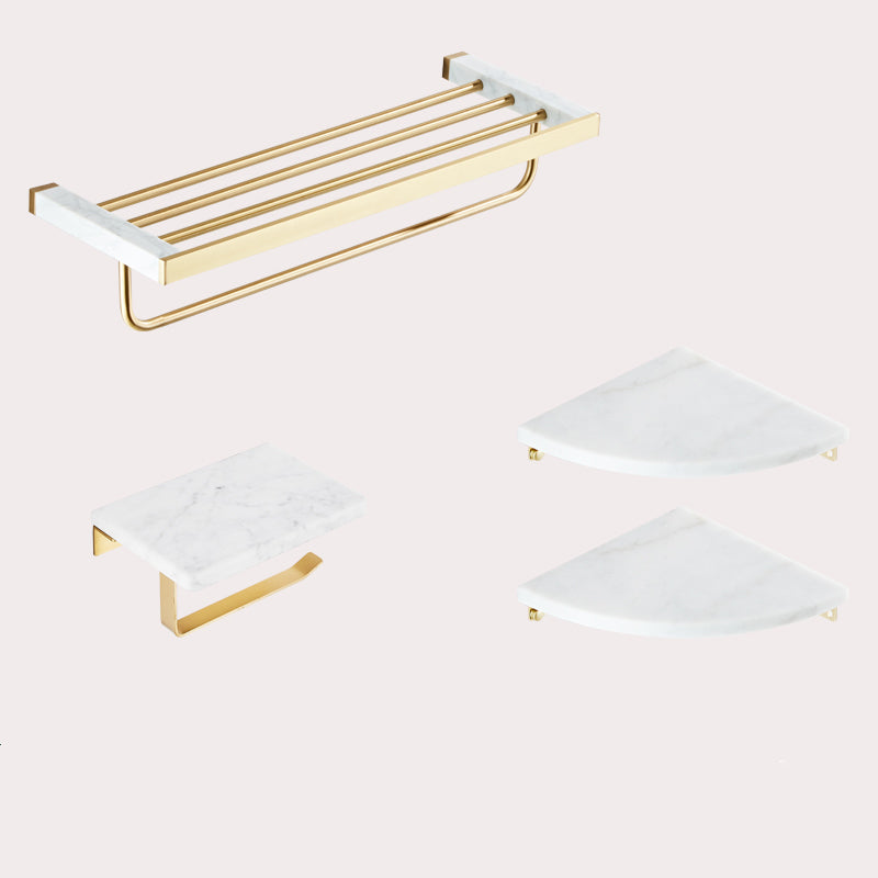 Modern White Bathroom Accessory As Individual Or As a Set in Marble