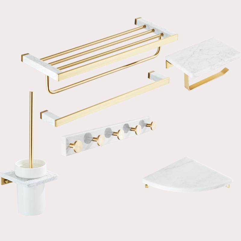 Modern White Bathroom Accessory As Individual Or As a Set in Marble