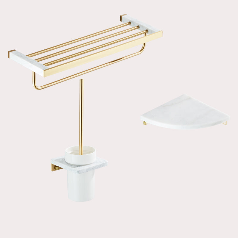 Modern White Bathroom Accessory As Individual Or As a Set in Marble