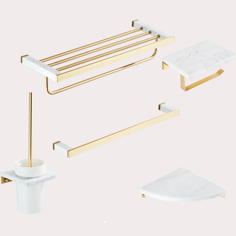 Modern White Bathroom Accessory As Individual Or As a Set in Marble