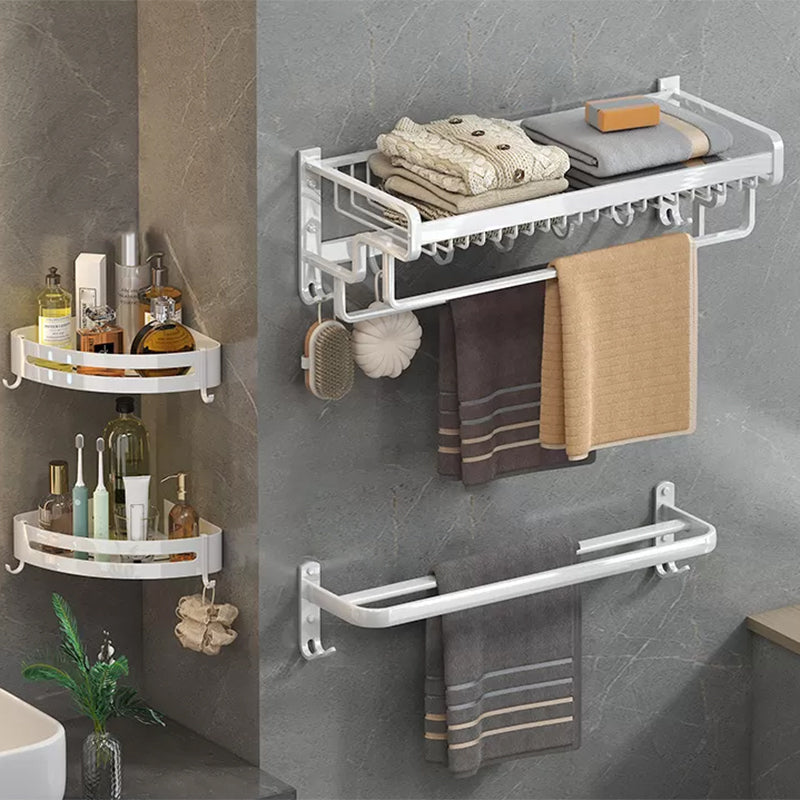 Modern Bathroom Accessory Kit White Paper Holder Bath Shelf Bath Hardware Set