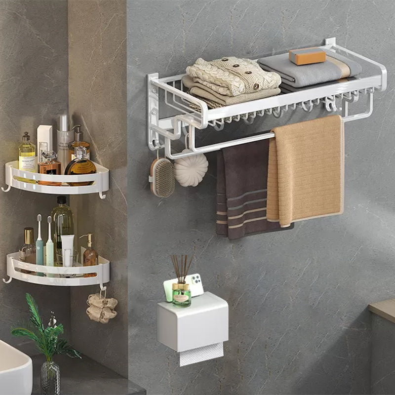 Modern Bathroom Accessory Kit White Paper Holder Bath Shelf Bath Hardware Set