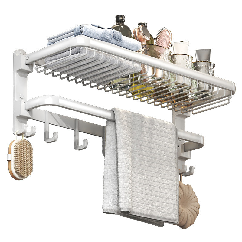 Modern Bathroom Accessory Kit White Paper Holder Bath Shelf Bath Hardware Set