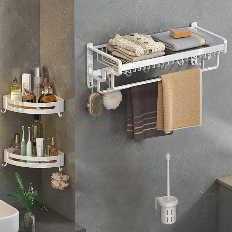 Modern Bathroom Accessory Kit White Paper Holder Bath Shelf Bath Hardware Set