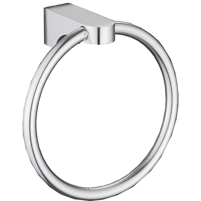 6-Piece Chrome Bathroom Accessory as Individual or as a Set with Towel Ring Bar