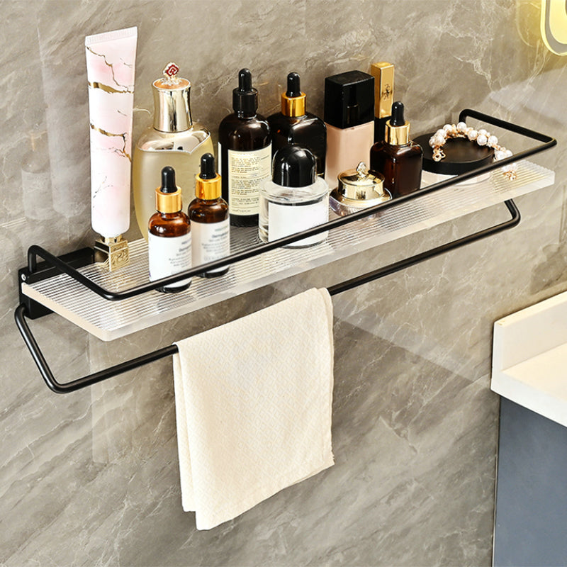 Modern Bathroom Accessory Kit Black Towel Bar Bath Shelf Bathroom Hardware Set