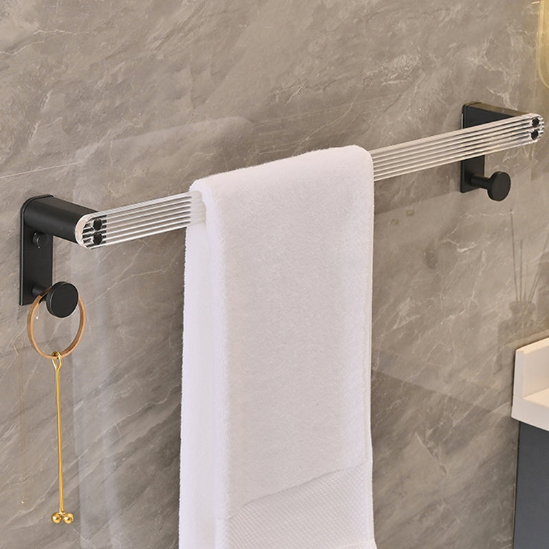 Modern Bathroom Accessory Kit Black Towel Bar Bath Shelf Bathroom Hardware Set