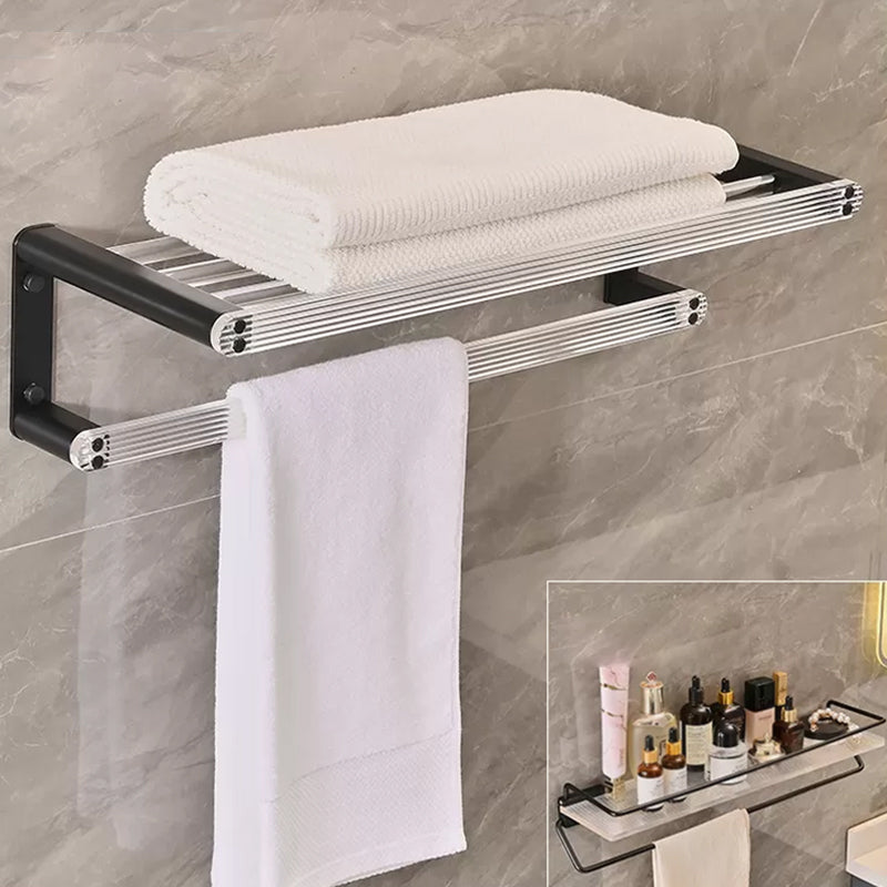 Modern Bathroom Accessory Kit Black Towel Bar Bath Shelf Bathroom Hardware Set