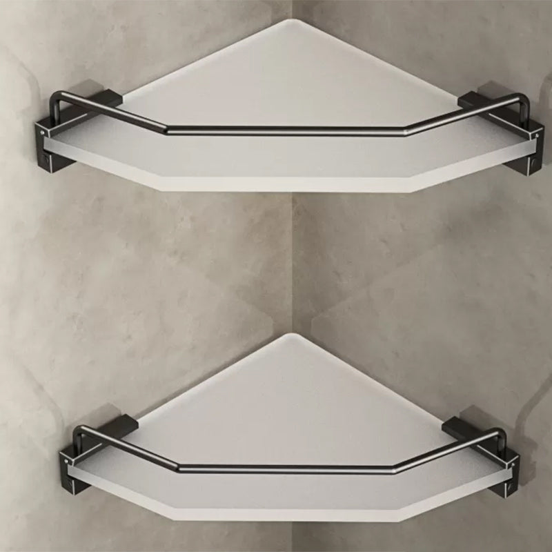 Modern Bathroom Accessory Set Bath Shelf Towel Bar Black Bath Hardware Set