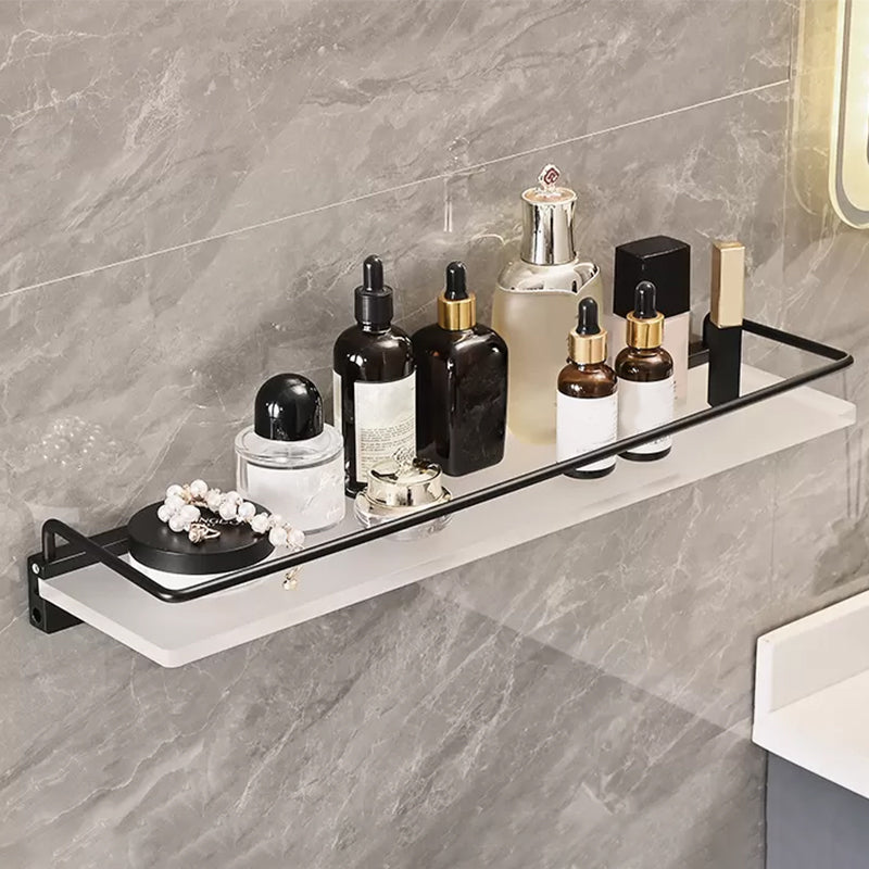 Modern Bathroom Accessory Set Bath Shelf Towel Bar Black Bath Hardware Set