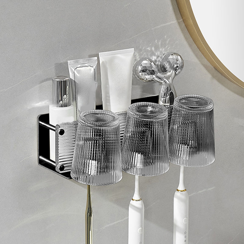 Modern Bathroom Accessory Set Bath Shelf Towel Bar Black Bath Hardware Set