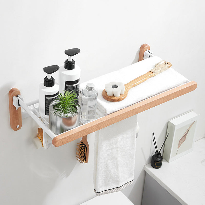 White Bathroom Set Solid Wood & Aluminum Bathroom Accessory as Individual or as a Set