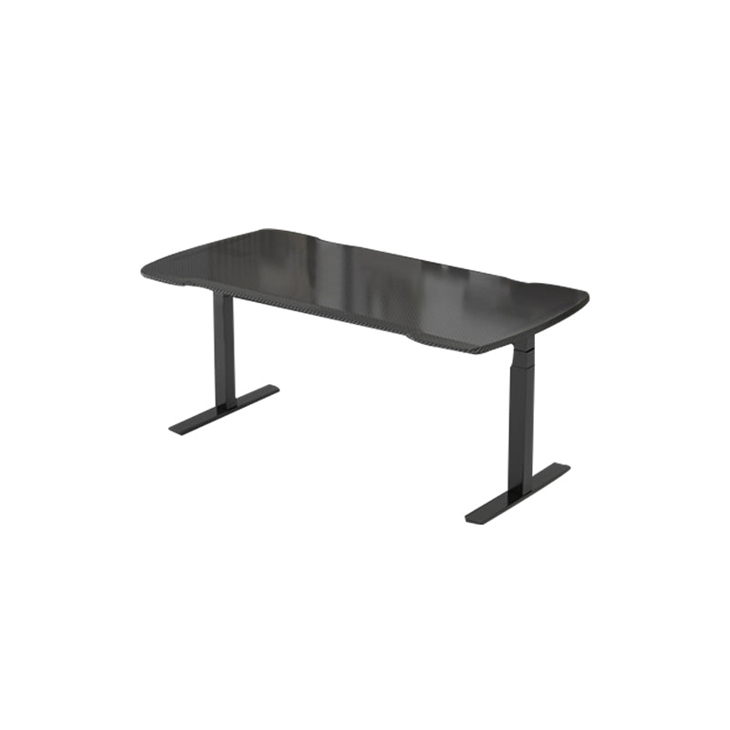 Rectangular Shaped Office Computer Table Wood Computer Desk in Black