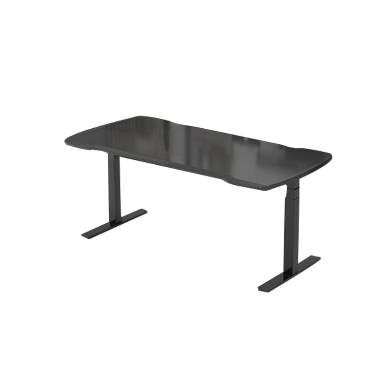 Rectangular Shaped Office Computer Table Wood Computer Desk in Black