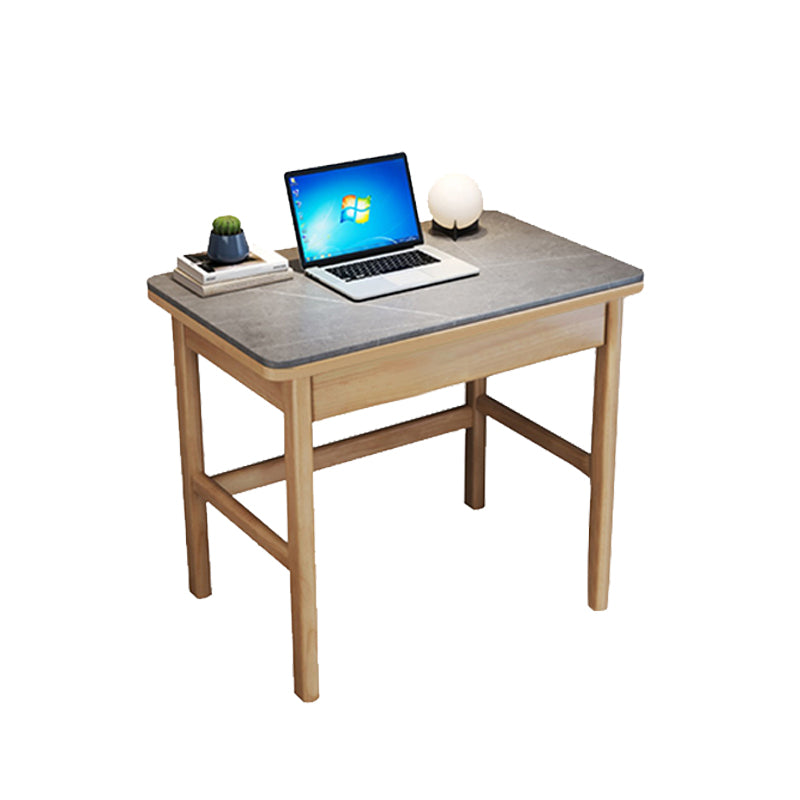 1 Drawer Writing Desk Solid Wood 29.53-inch Tall Office Desk