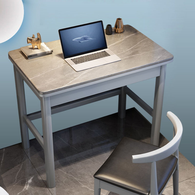 Rectangular Shaped Office Table Wood Writing Desk in Grey/Natural/Brown/Black