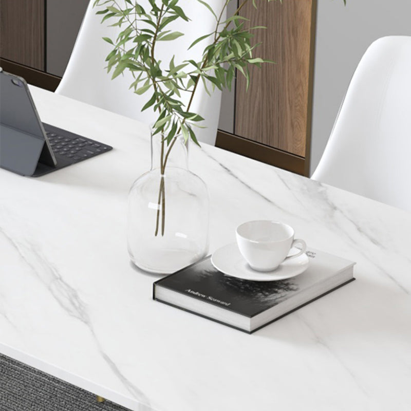 Modern Stone Top Office Desk Free Form Writing Desk for Home