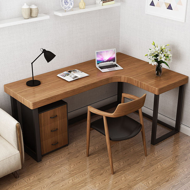 Modern Wooden Office Desk Sled Base Writing Desk , 29.53" Tall (Cabinet not Included)