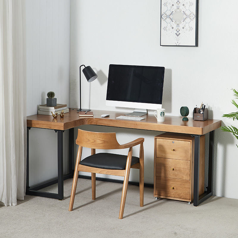 Modern Wooden Office Desk Sled Base Writing Desk , 29.53" Tall (Cabinet not Included)