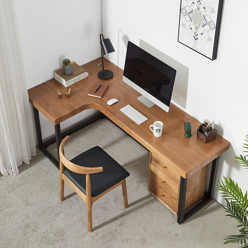 Modern Wooden Office Desk Sled Base Writing Desk , 29.53" Tall (Cabinet not Included)